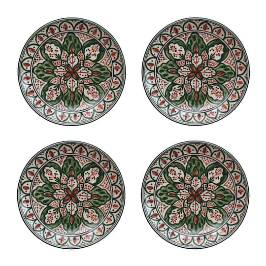Hello Honey® 7.5" Botanical Bliss Stoneware Plates, 4ct.